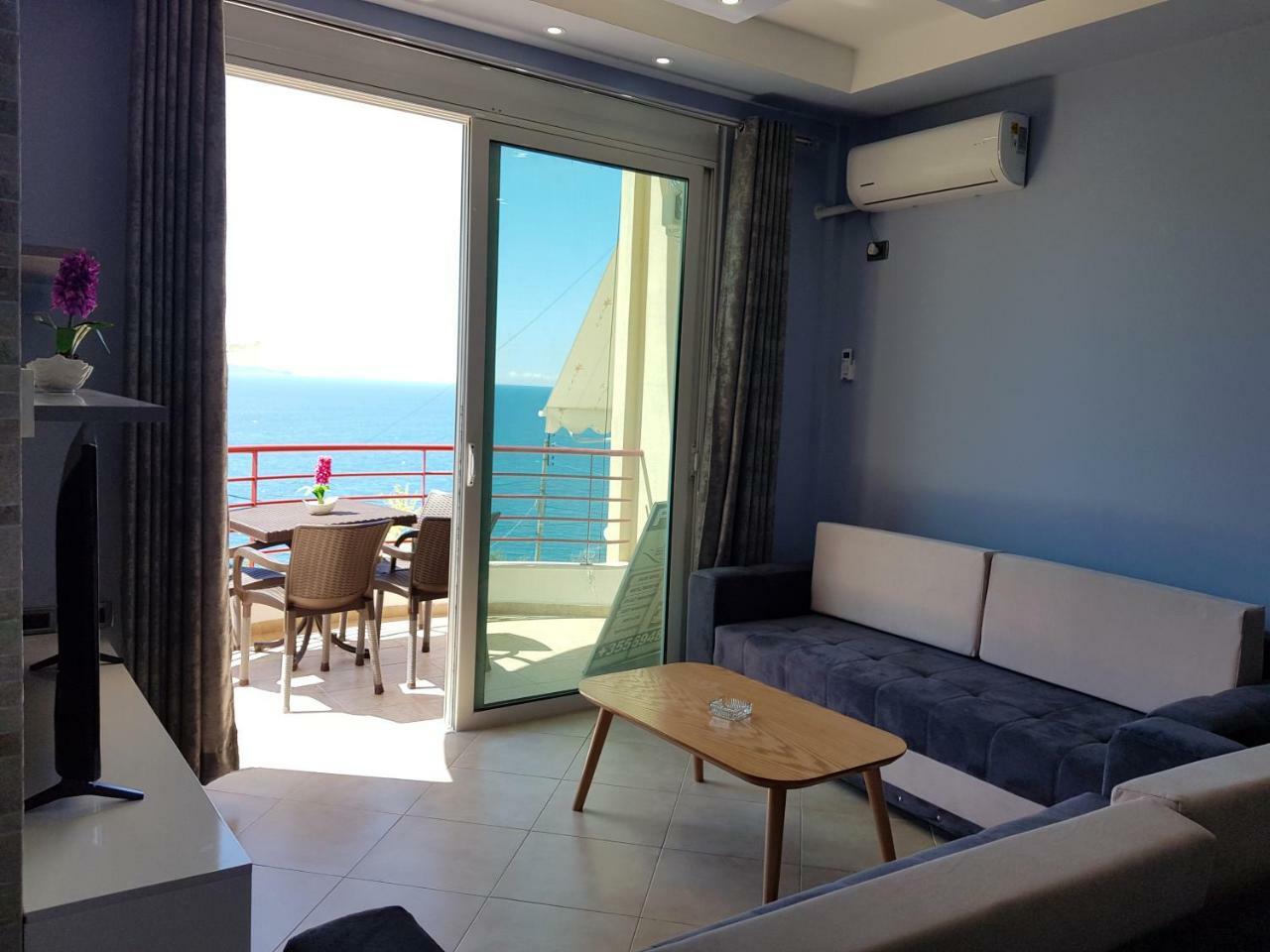 Apartment Of Beautiful Dreams Over The Sea Sarande Bagian luar foto